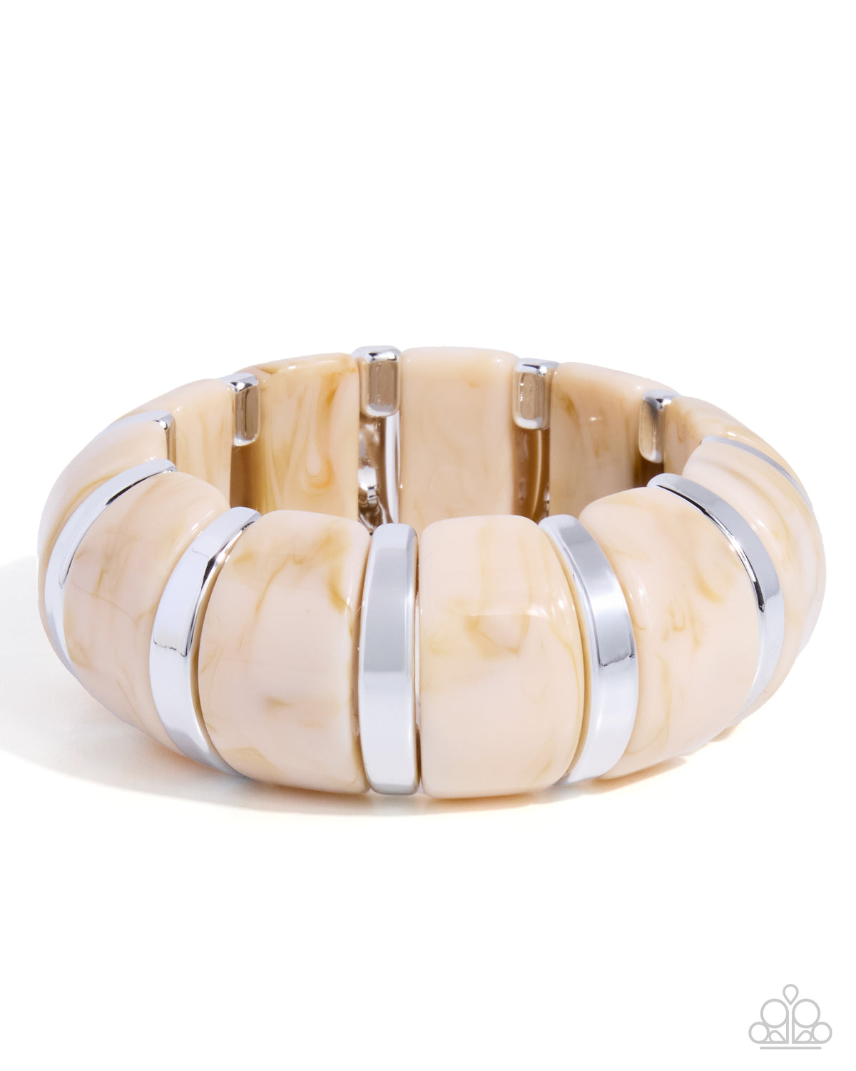 Transparent Tenacity - White Bracelet
