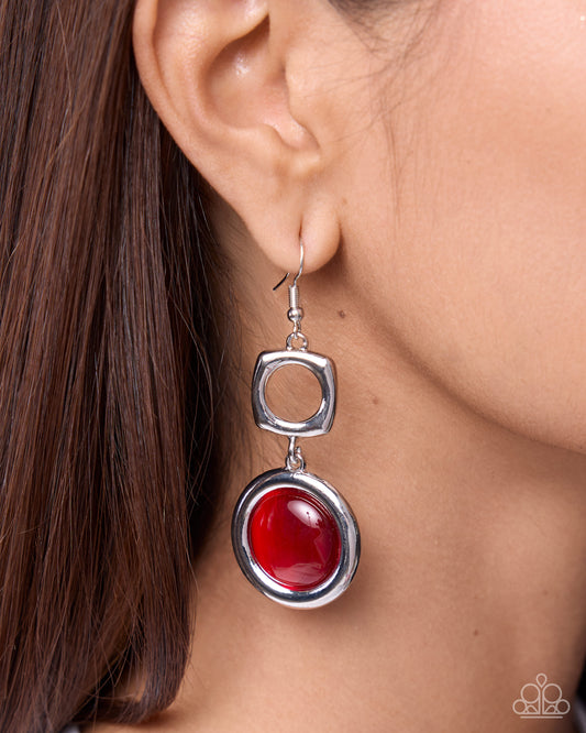 Colorful Cheer - Red Earring