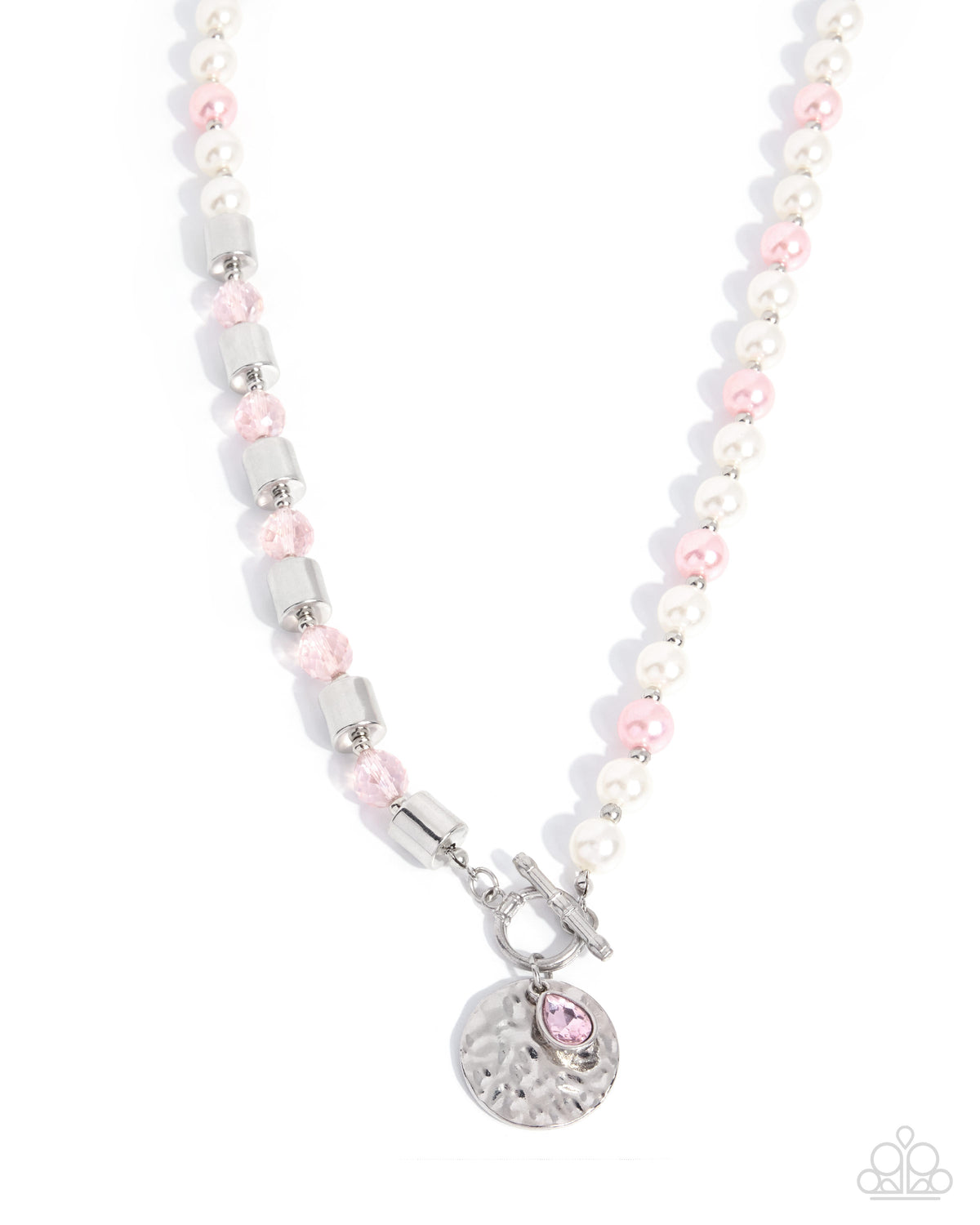 Dramatic Disbelief - Pink Necklace