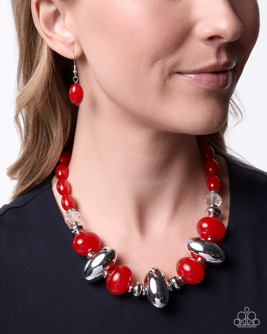 Malibu Manner - Red Necklace