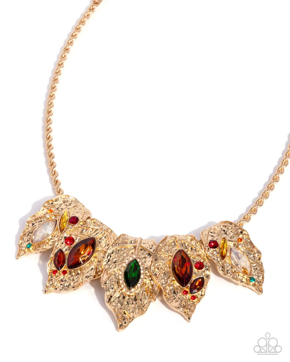 Autumnal Riot - Gold Necklace