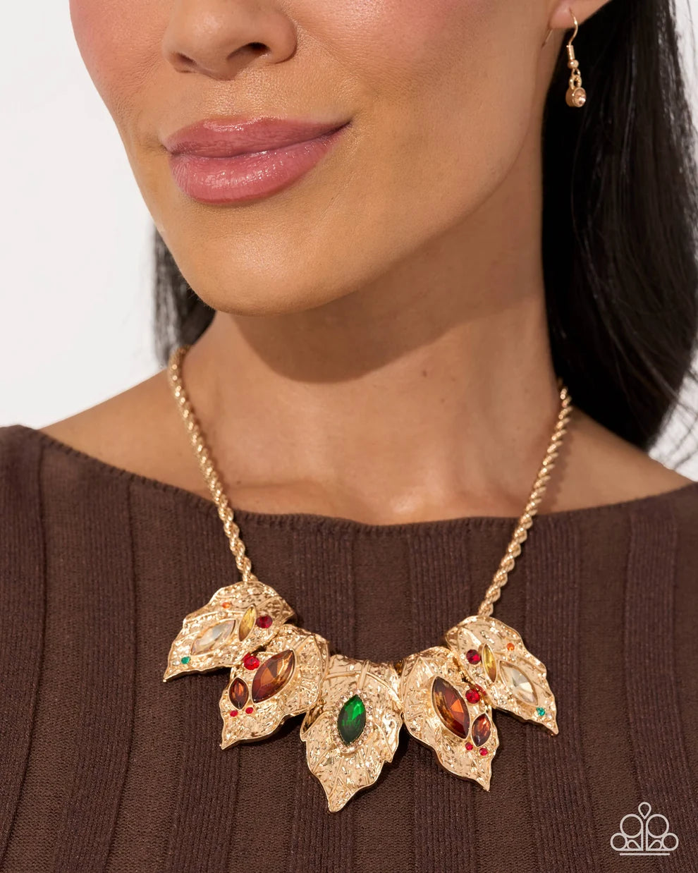 Autumnal Riot - Gold Necklace