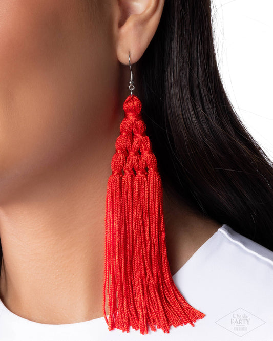 Magic Carpet Ride - Red Earring