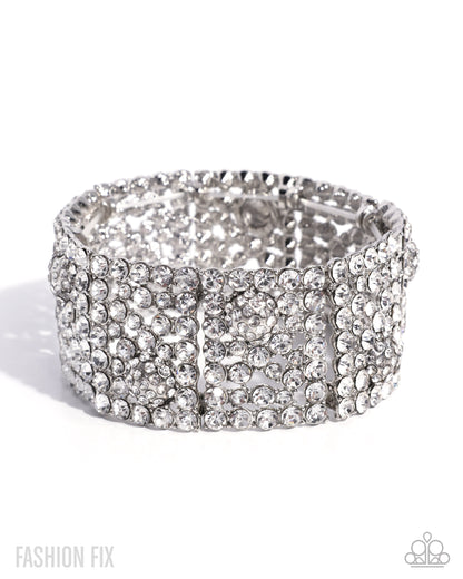 Downtown Drive - White Bracelet