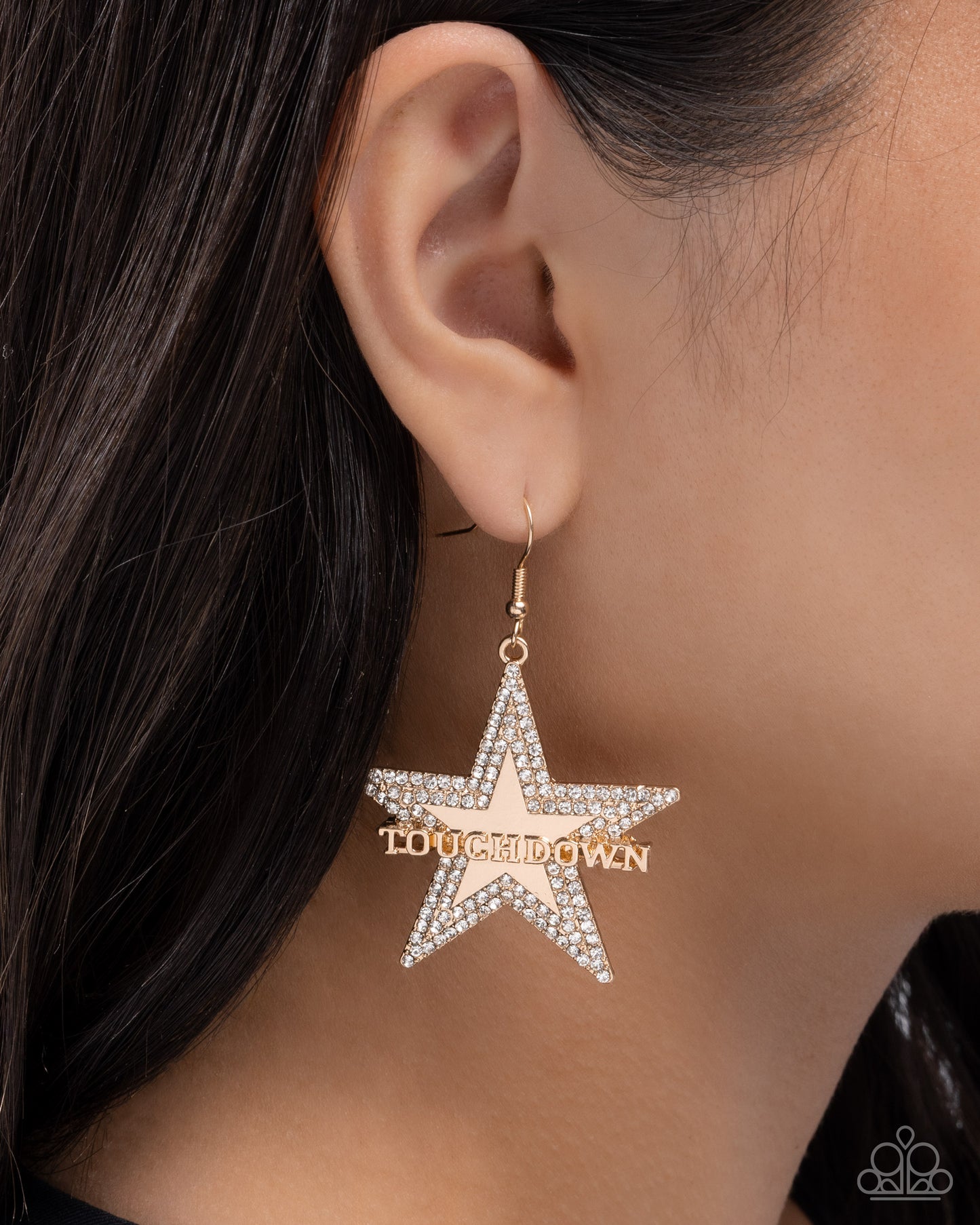 Touchdown Tribute - Gold Earring