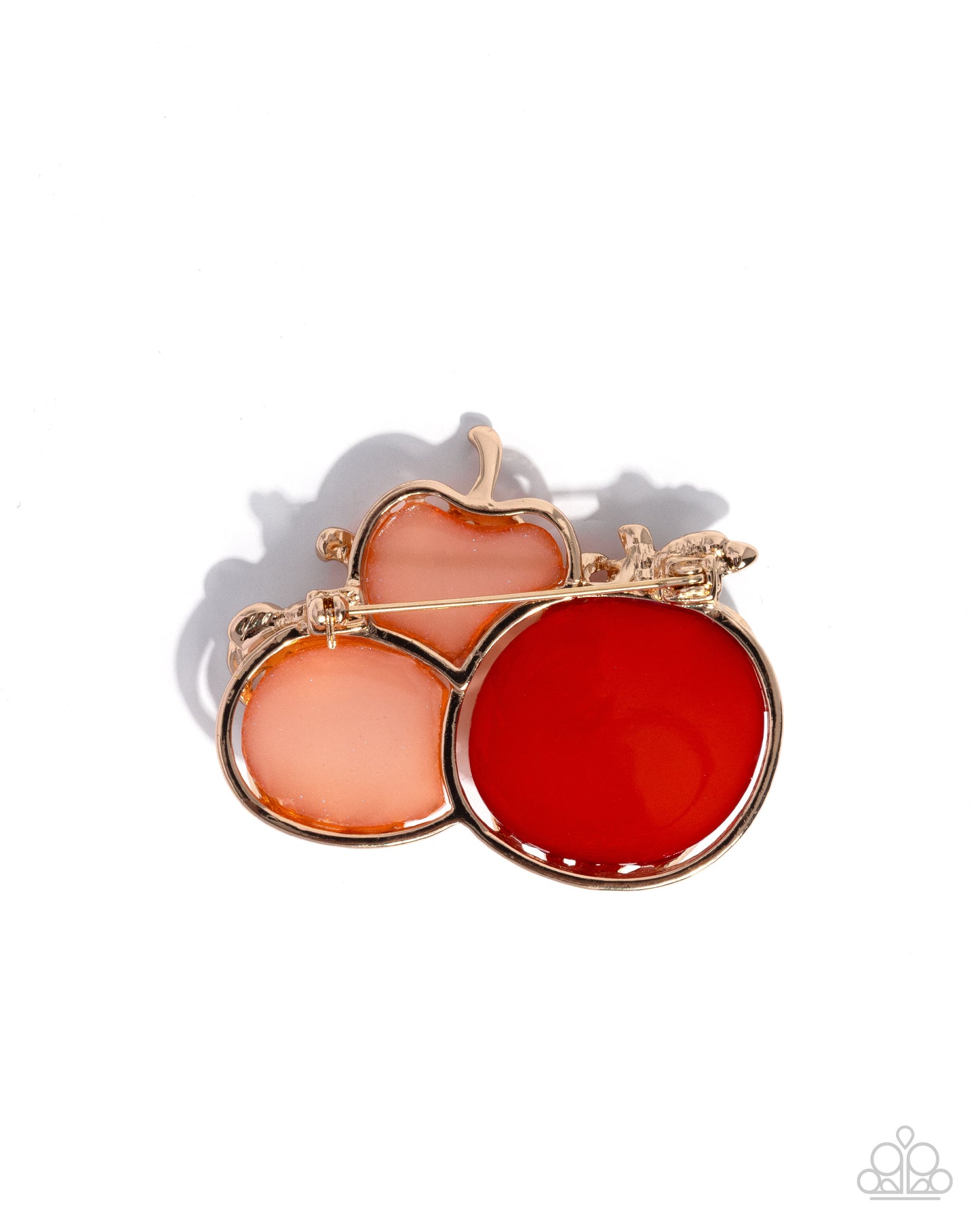 Pumpkin Pattern - Orange Brooch