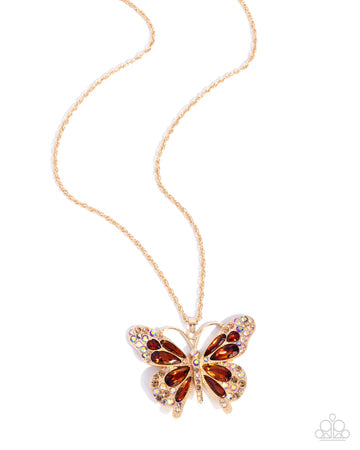 Soaring Shanty - Brown Necklace