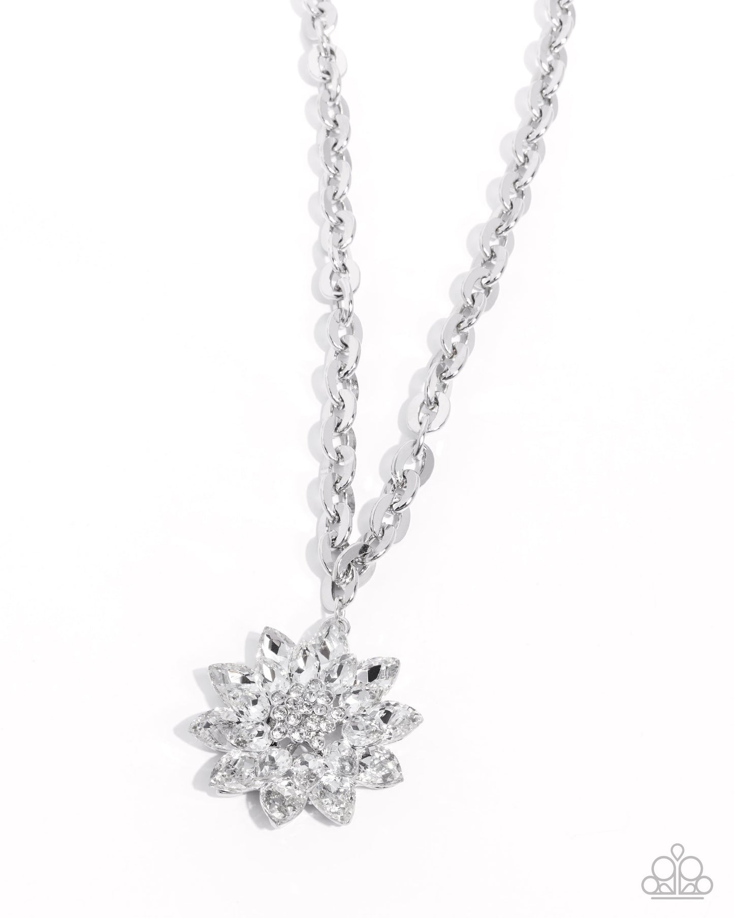 Glamorous Garden - White Necklace