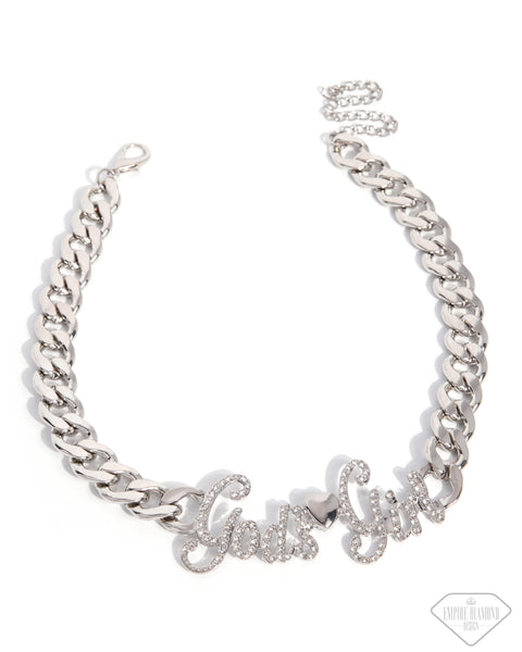 Shimmery Self-Worth - White Necklace