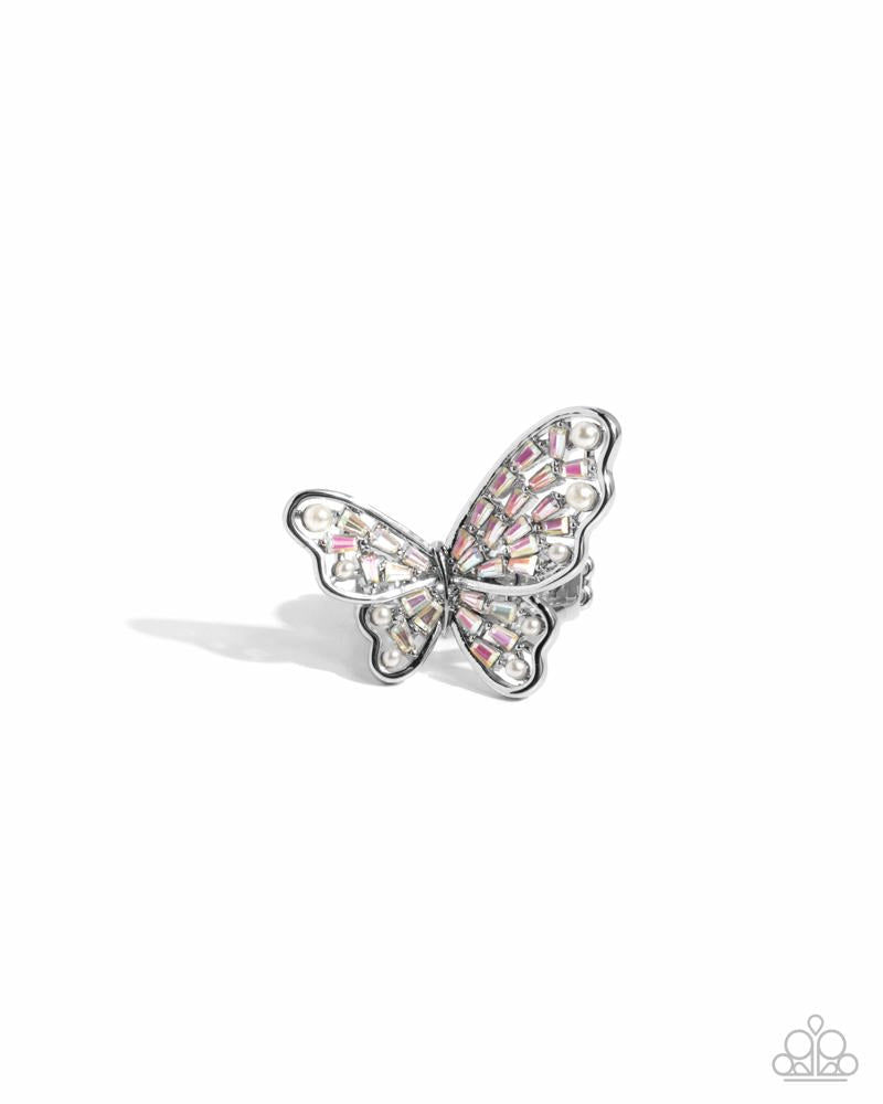 Hovering Haute - White Ring
