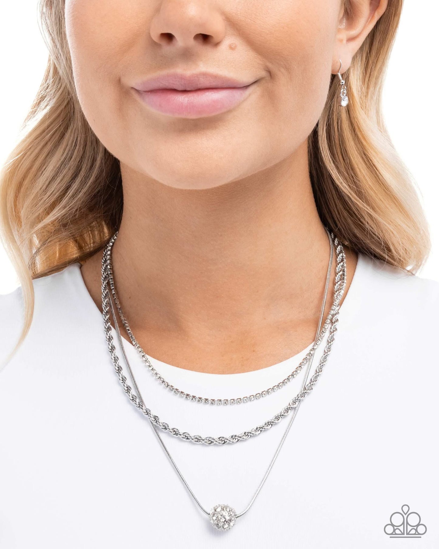 True Love Tiers - White Necklace