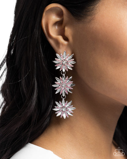 Petaled Princess  - Pink Earring