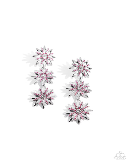 Petaled Princess  - Pink Earring