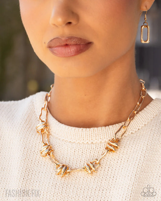 Powerful Personality - Gold Necklace