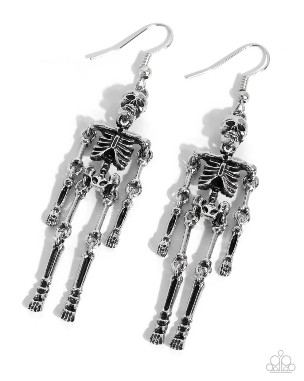 Rattle My Bones - Silver Earring