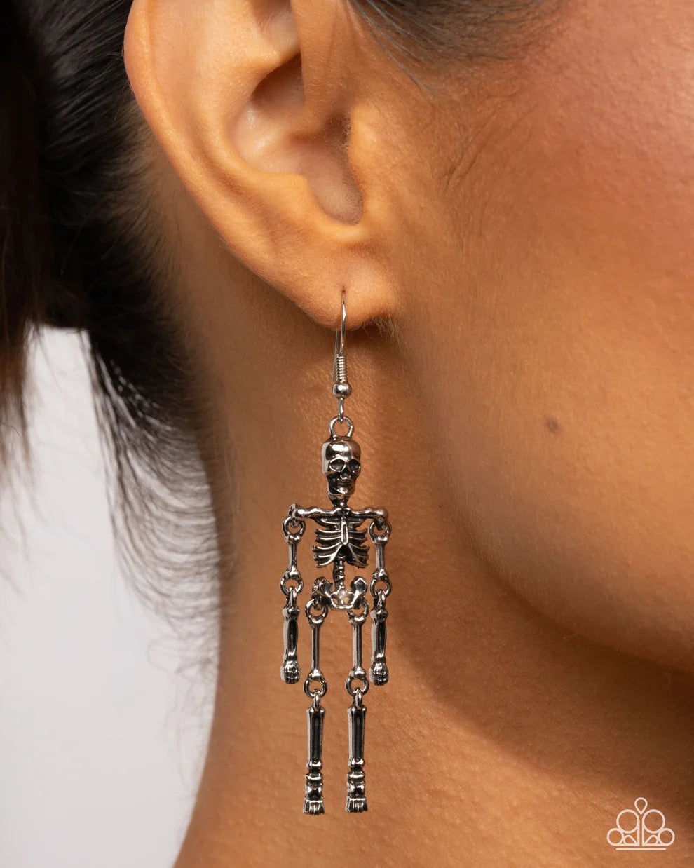 Rattle My Bones - Silver Earring