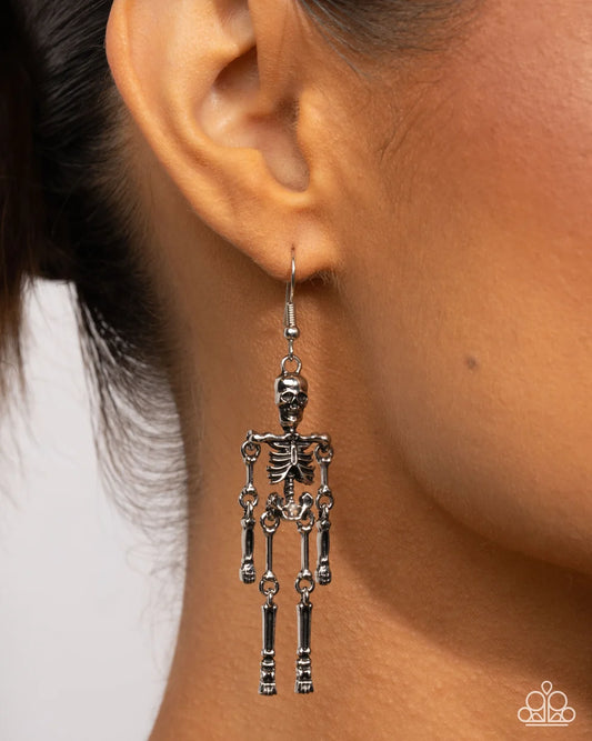 Rattle My Bones - Silver Earring