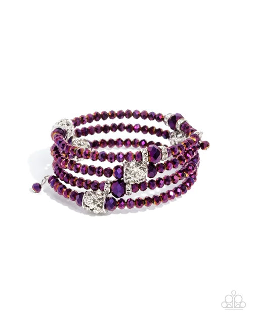 Sensible Shimmer - Purple Bracelet