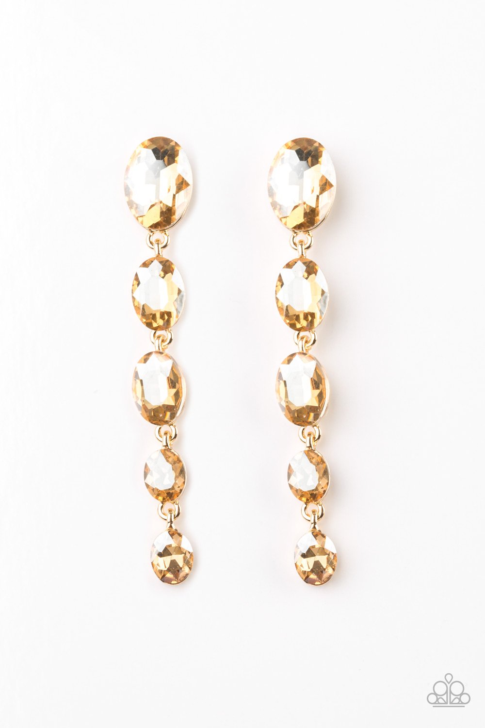 Red Carpet Radiance - Gold Earring