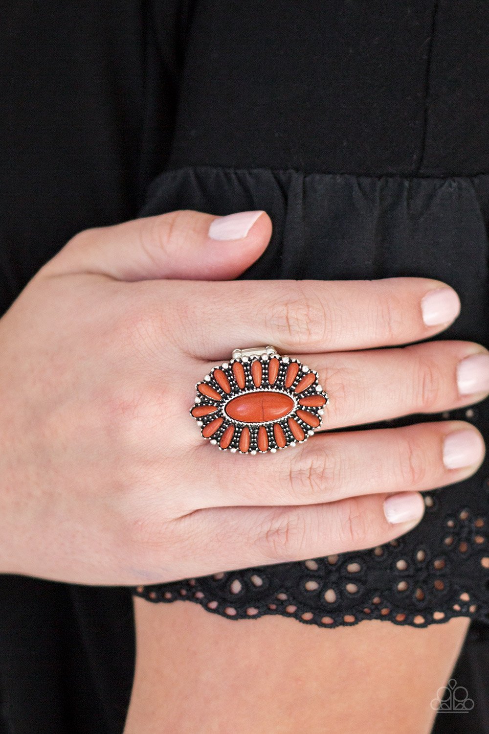 Orange Cactus Cabana Ring