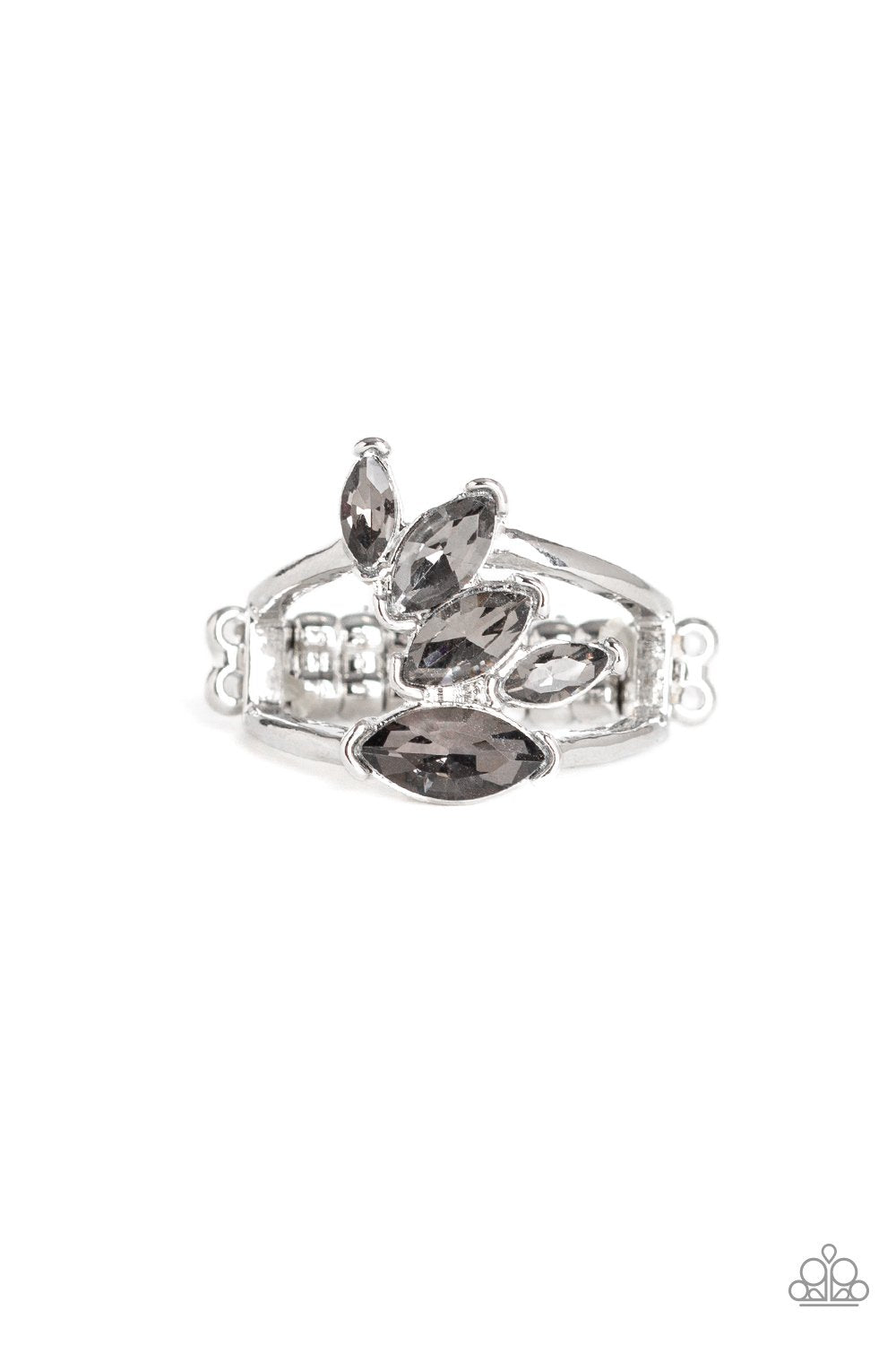 Silver Rhinestone Stunner Ring