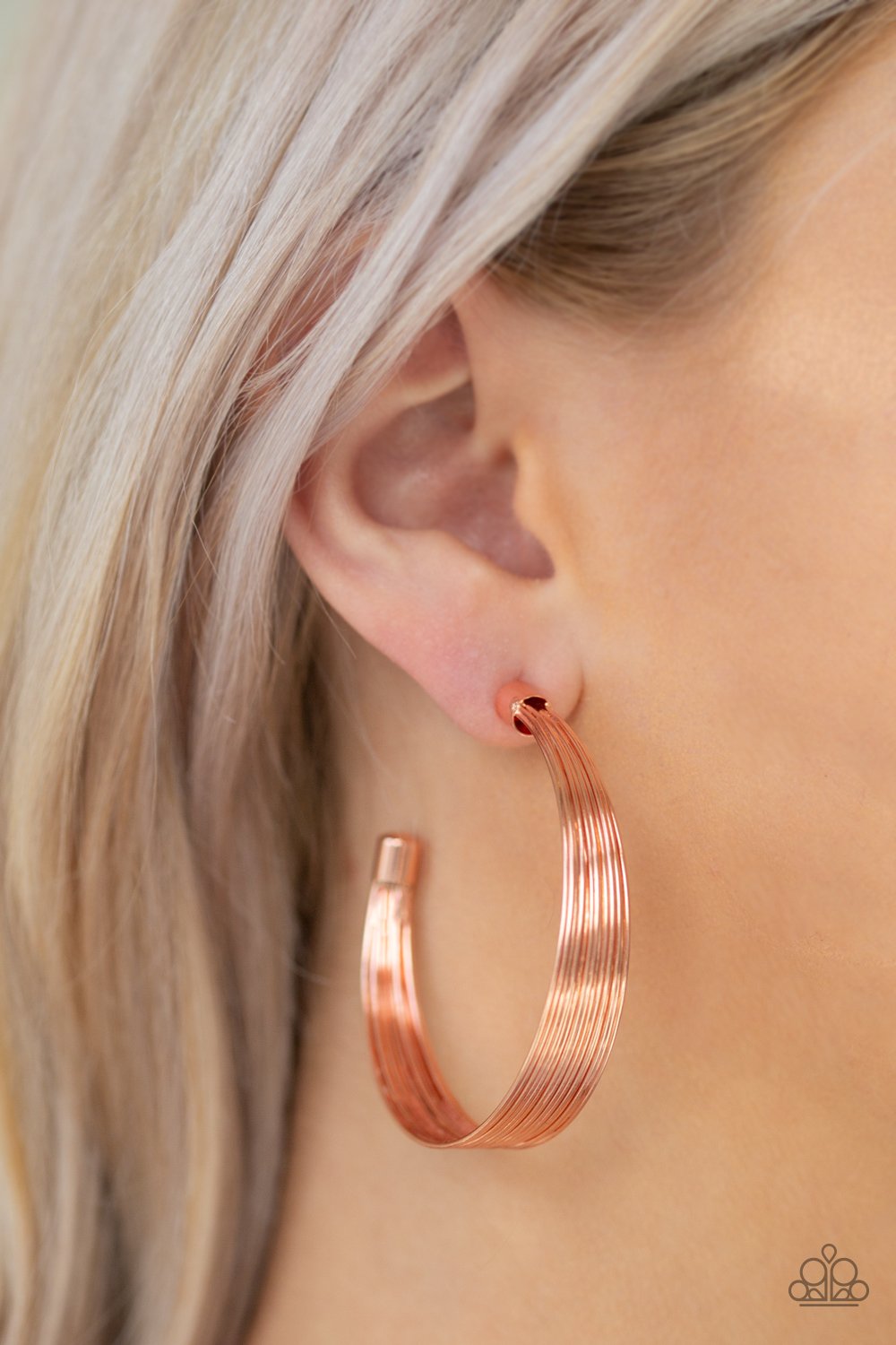 Live Wire - Copper Earring