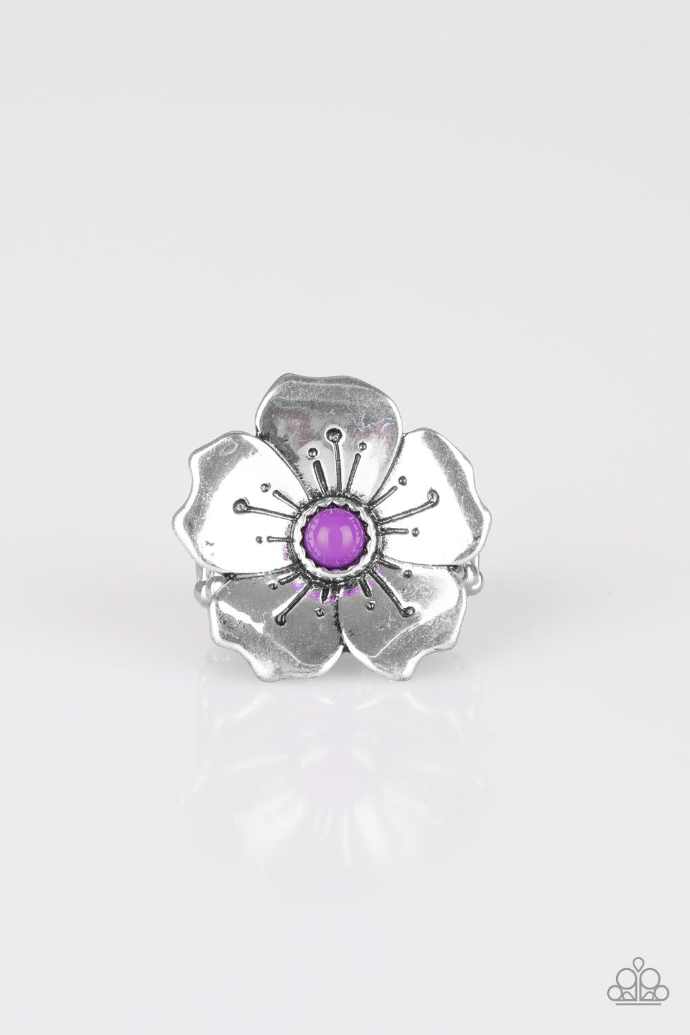 Purple Boho Blossom Ring
