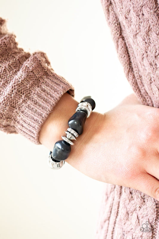 Stone Age Stunner - Black Bracelet