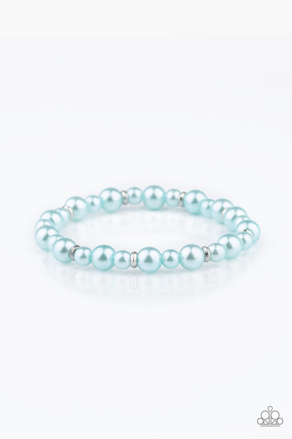 Powder and Pearls - Blue Bracelet