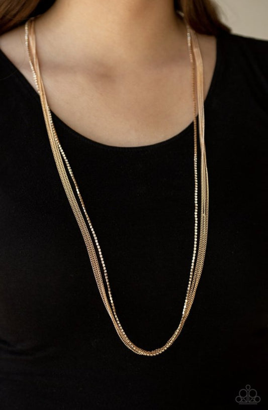 SLEEK And Destroy - Gold Necklace