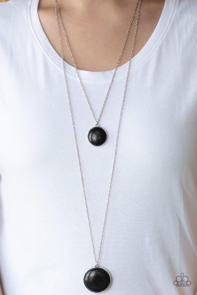 Desert Medallions - Black Necklace