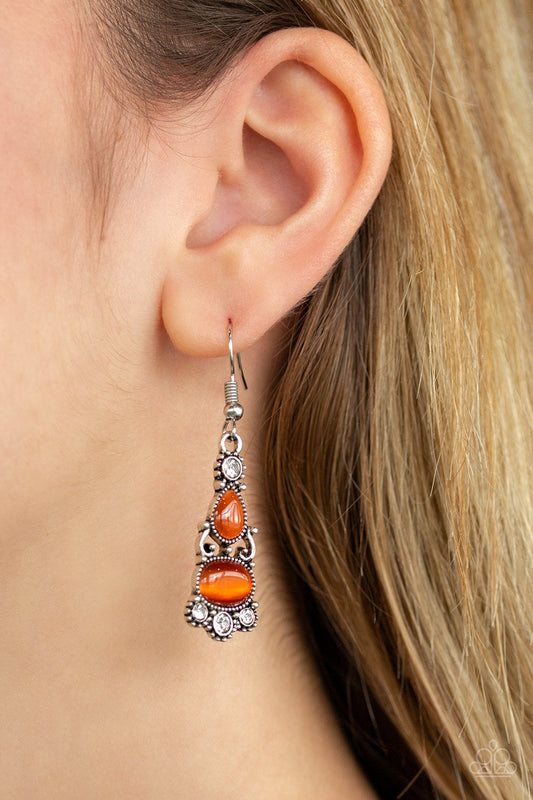 Push Your LUXE - Orange Earring