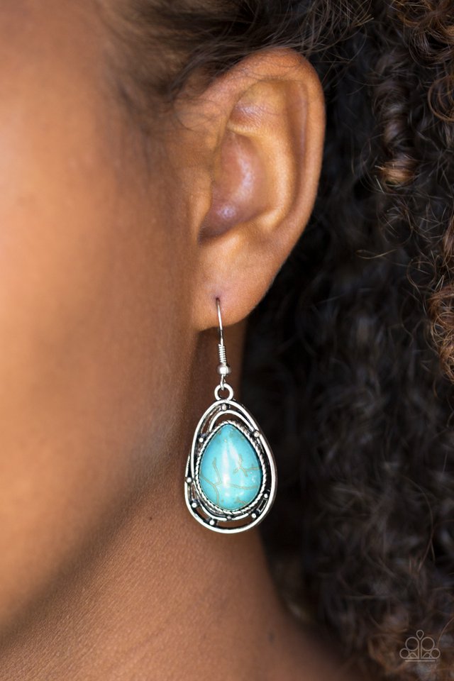 Abstract Anthropology - Blue Earrings
