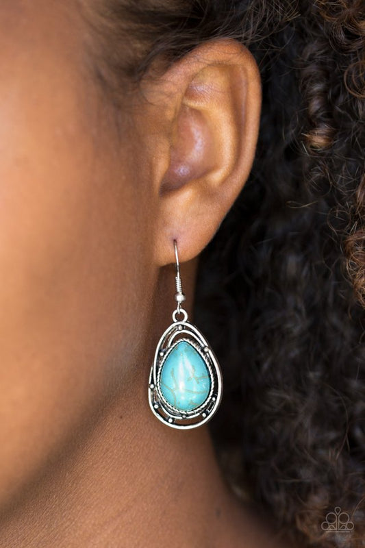 Abstract Anthropology - Blue Earrings