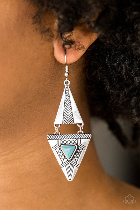 El Paso Edge - Blue Earrings