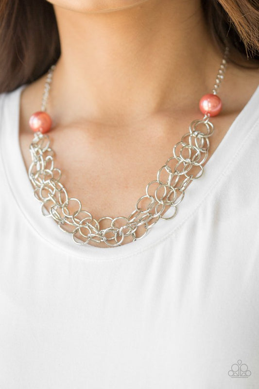 Daring Diva - Orange Necklace
