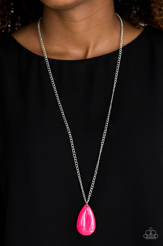 So Pop-YOU-lar - Pink Necklace