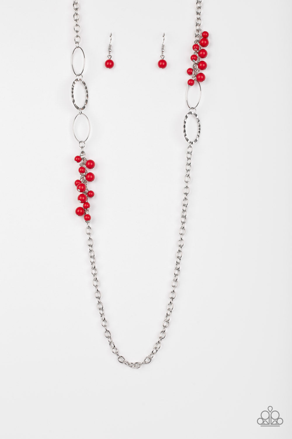Flirty Foxtrot - Red Necklace