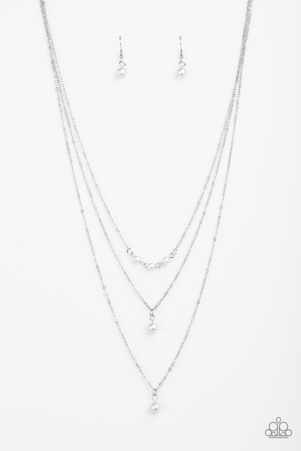 High Heels and Hustle - White Necklace