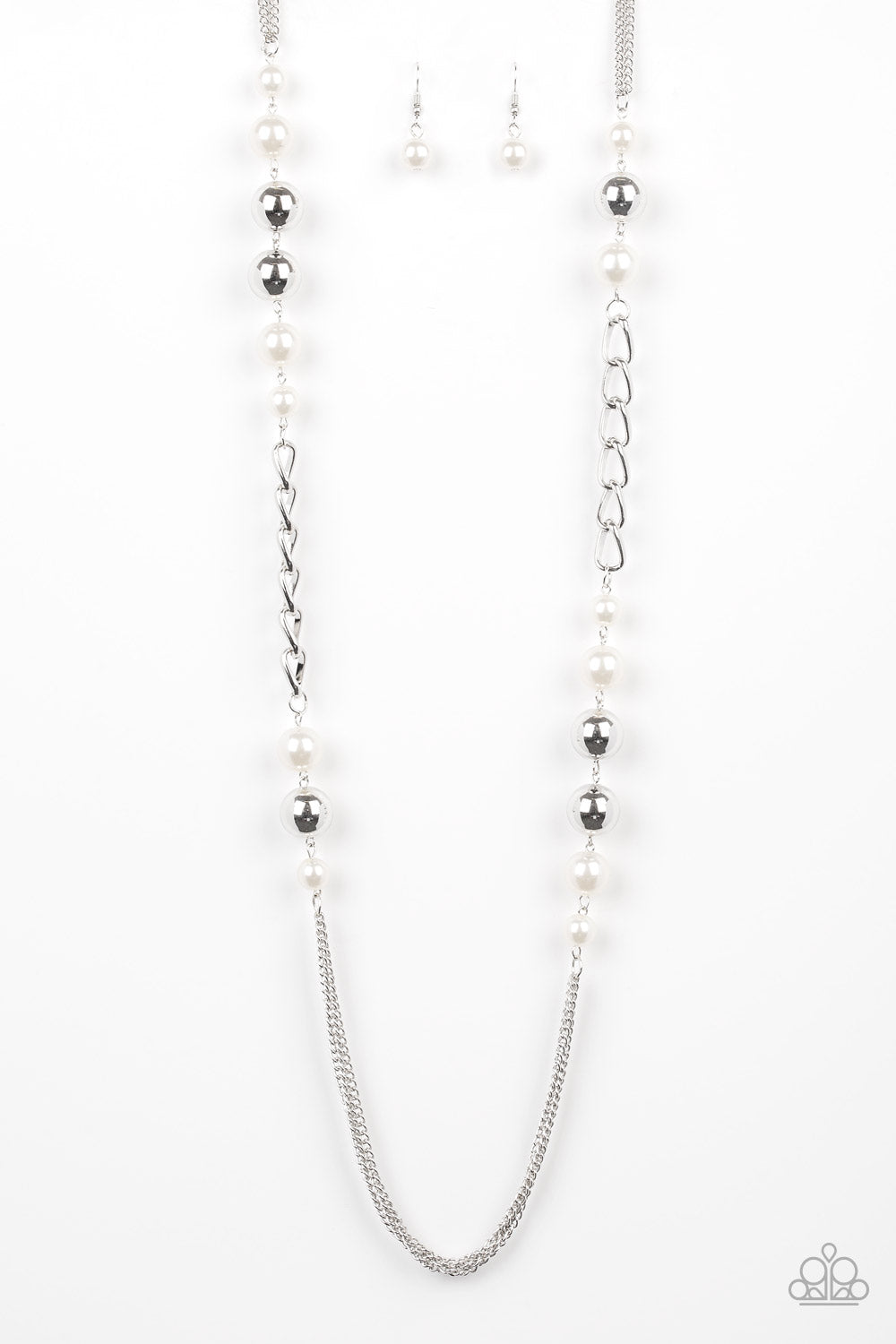 Uptown Talker - White Necklace