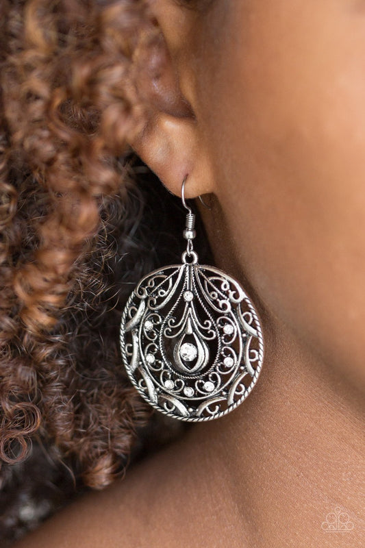 Choose To Sparkle - White Earring