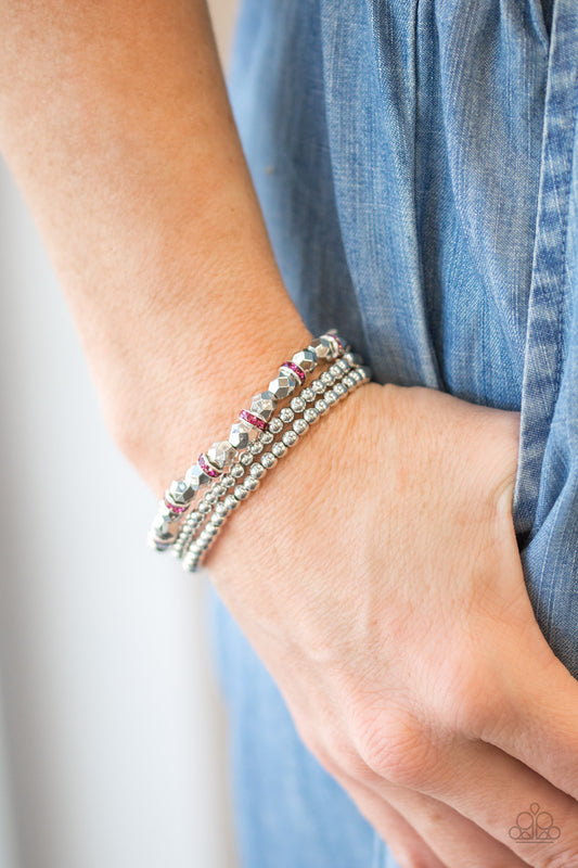 Let There BEAM Light - Pink Bracelet