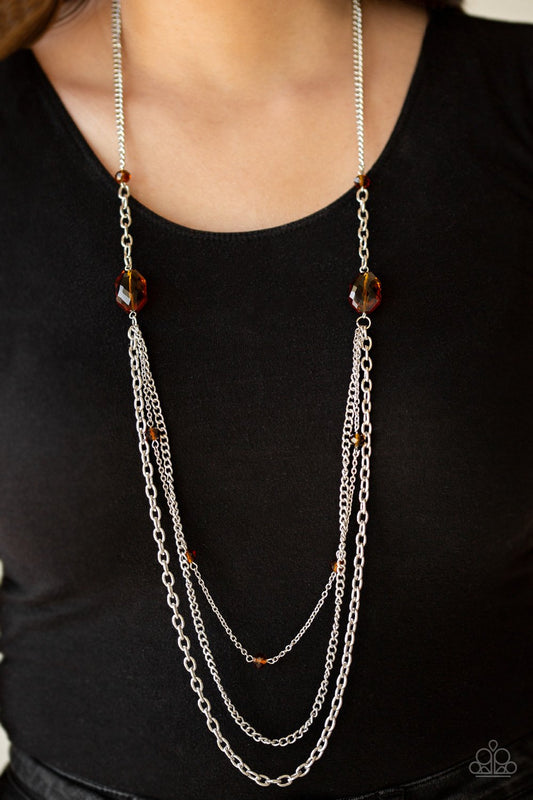 Dare to Dazzle - Brown Necklace