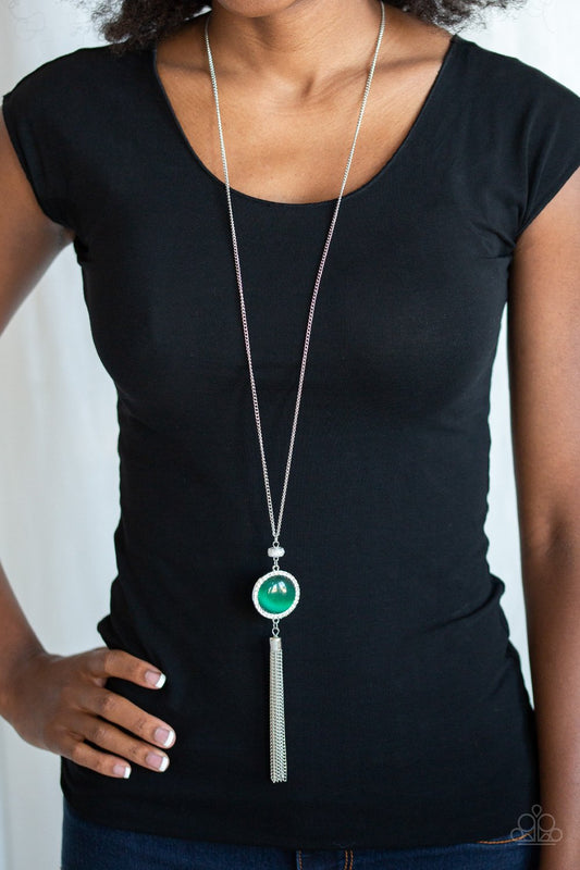 Sparkling Spectacle - Green Necklace