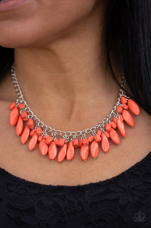 Bead Binge - Orange Necklace