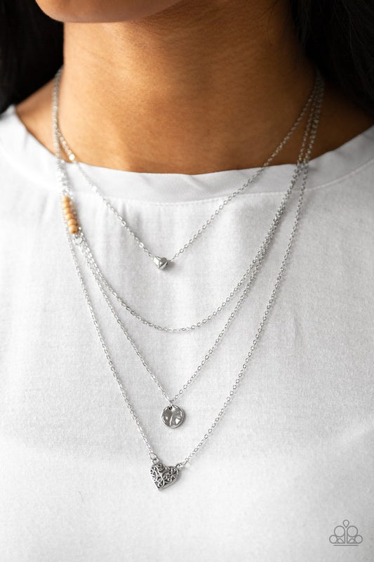 Gypsy Heart - Brown Necklace