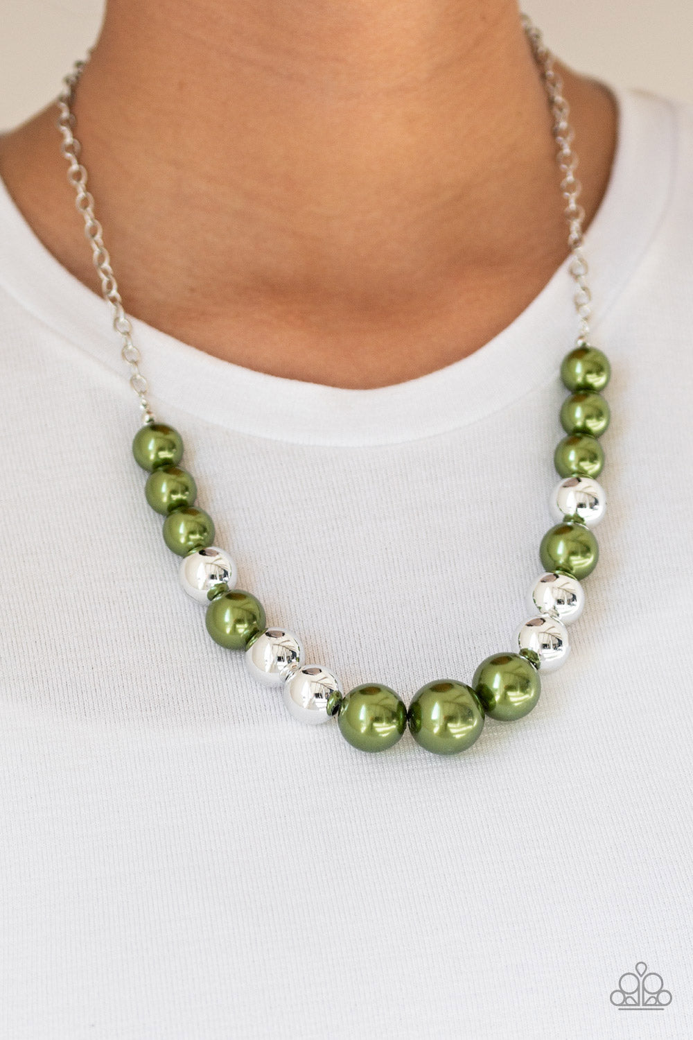 Take Note - Green Necklace