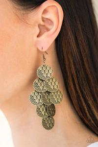 The Party Animal - Brass Earrings