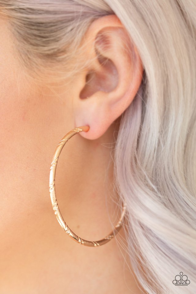 A Double Take - Gold Earring