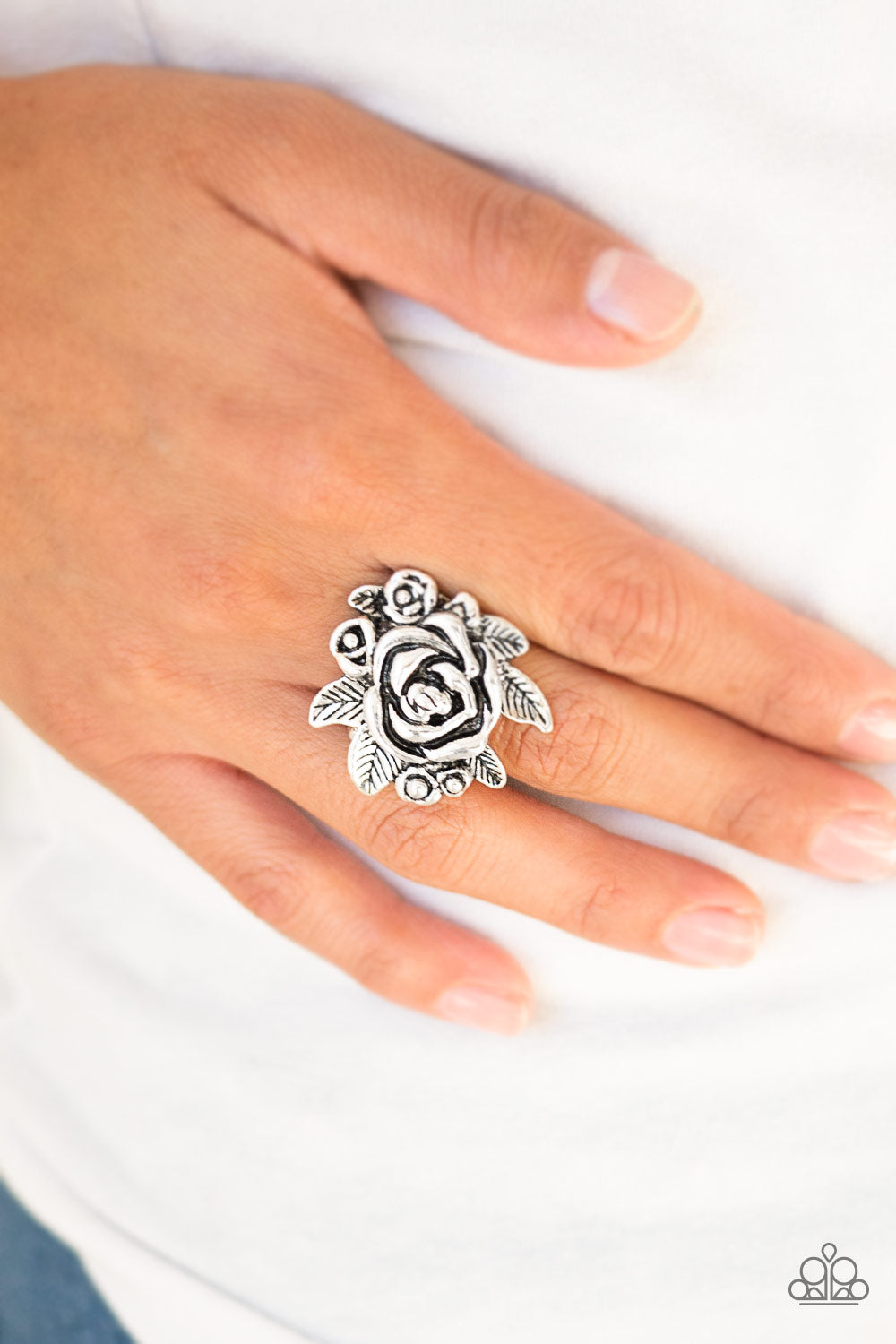 Silver Bouquet Bonanza Ring